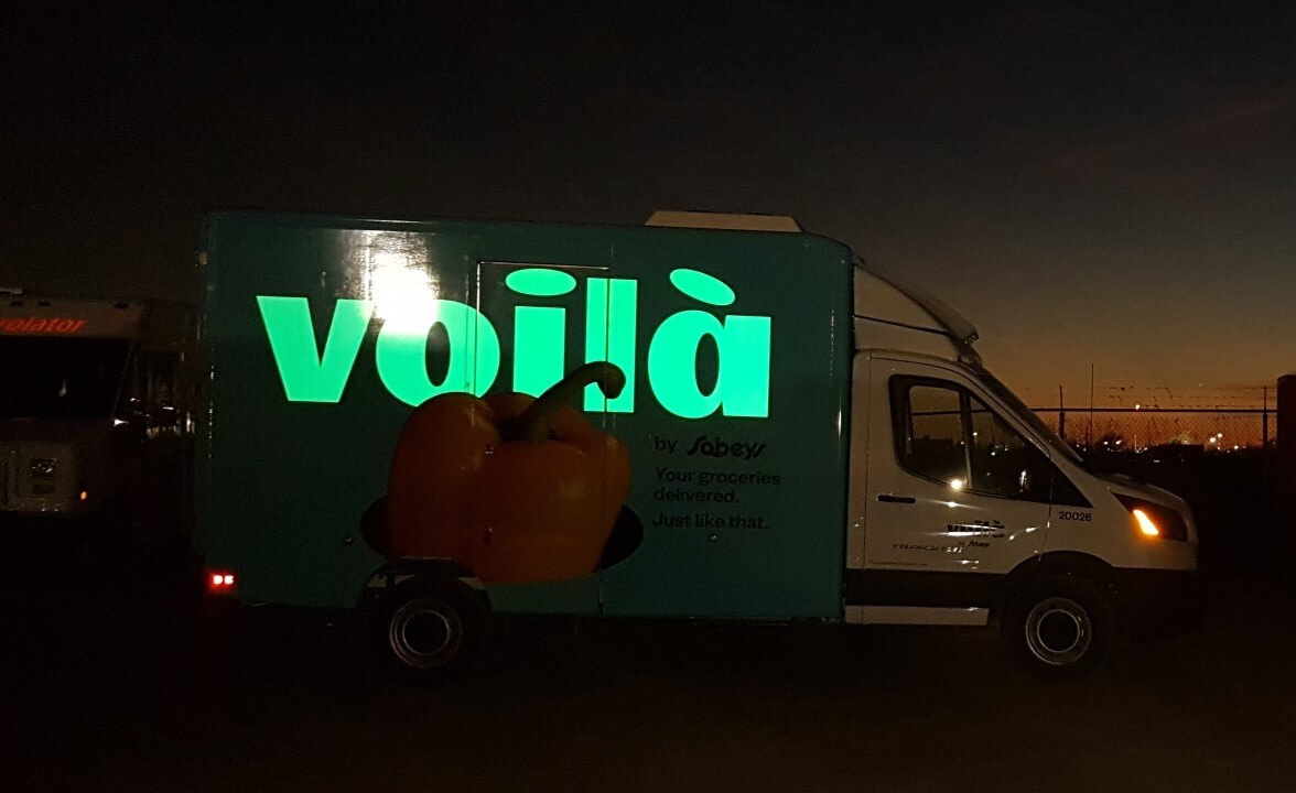 Voila Sobeys sécurité nocture wrap camion gagnant 3M PMTC