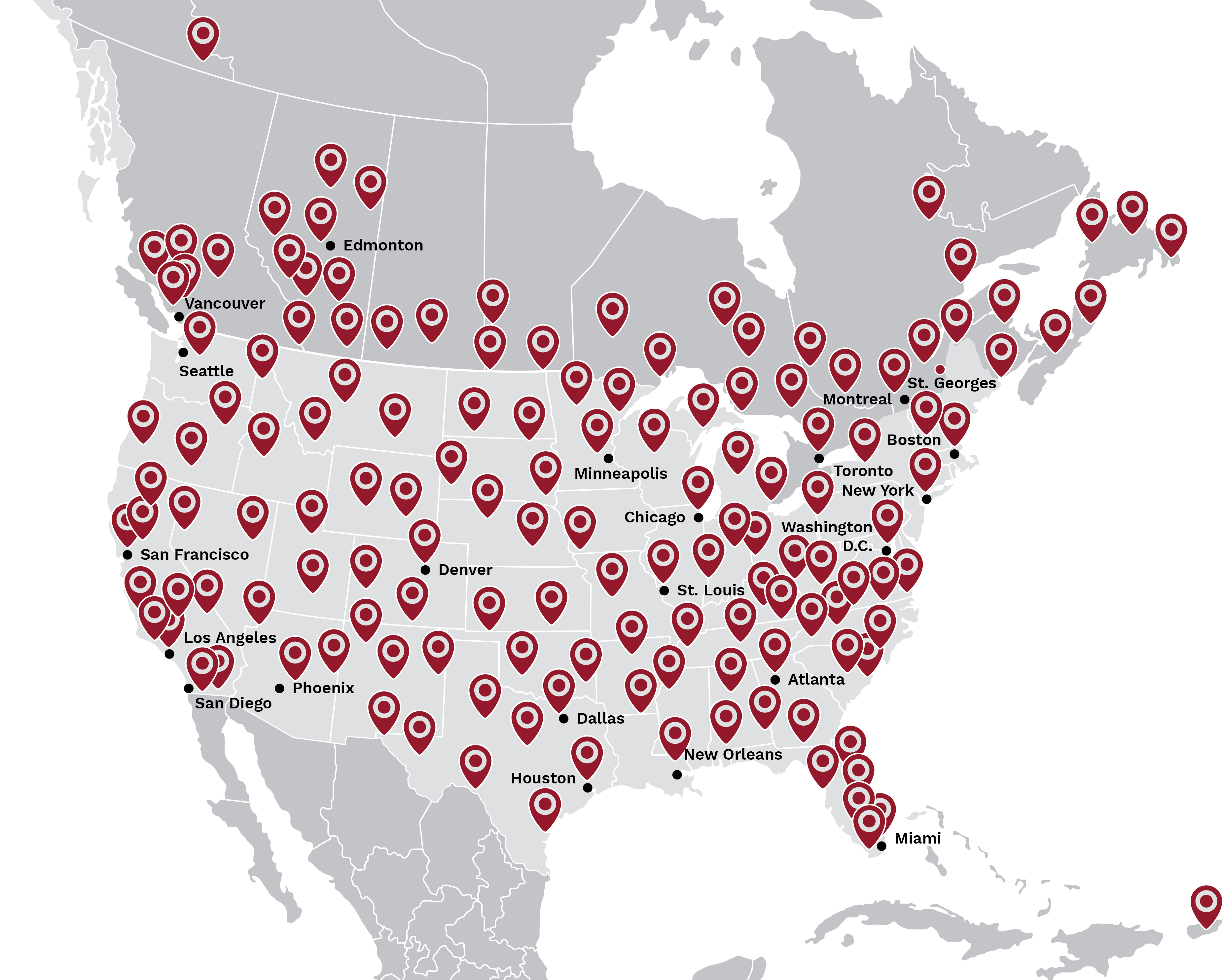 Turbo Images vehicle wrap installation locations in North America