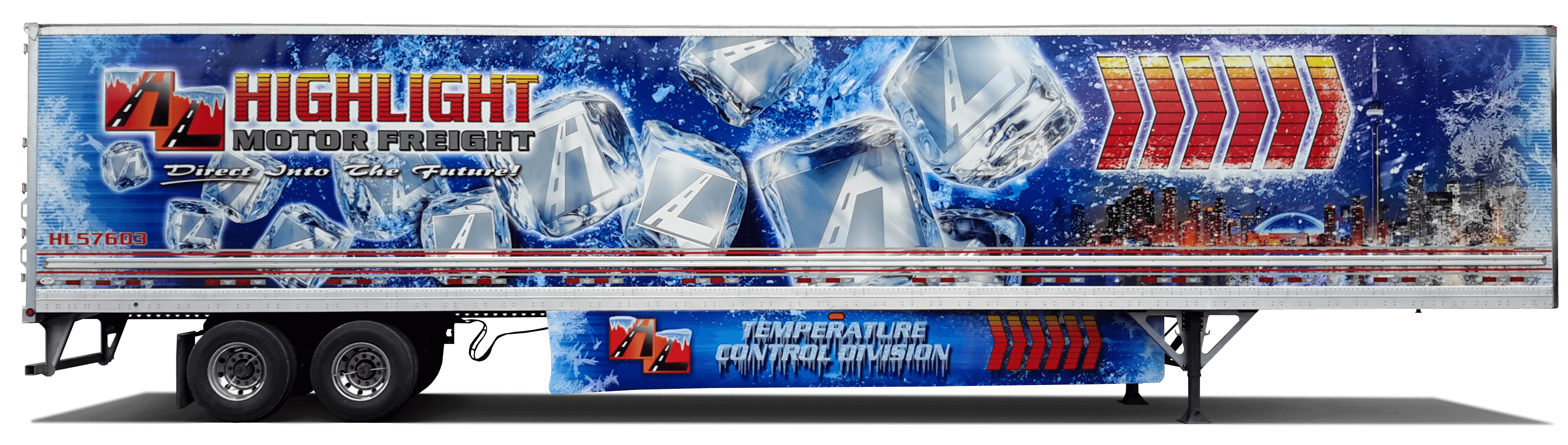 Nice trailer decals and graphics job by Turbo Images the leader in vehicle wrapping and trailer wraps so that your trailers will steel the show on the road with their magnificient wraps. For nice custom vinyl wrapping design for your trucks and trailers, contact Turbo Images.