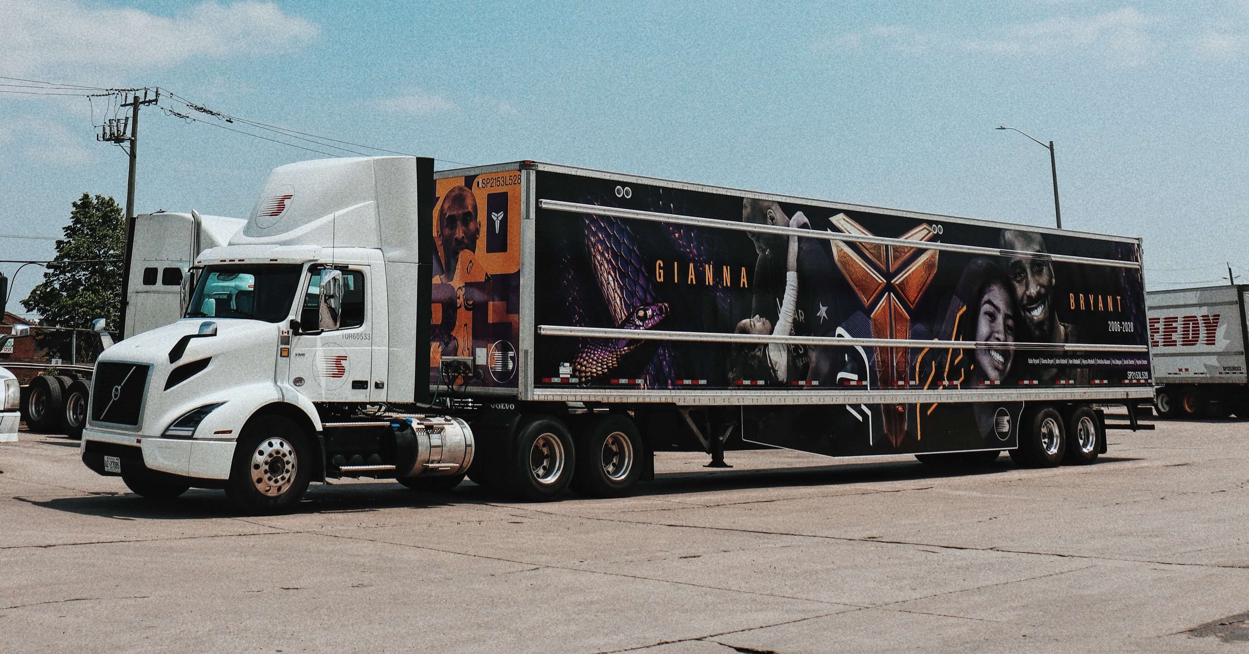 Habillage de camion Kobe Bryant gagnant du prix 3M PMTC